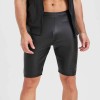 Sexy Shiny Men's Suit Vest Jackets Sporty and Casual Men's Leather Hooded Vests N837