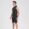 Sexy Shiny Men's Suit Vest Jackets Sporty and Casual Men's Leather Hooded Vests N837