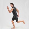 Sexy Shiny Men's Suit Vest Jackets Sporty and Casual Men's Leather Hooded Vests N837