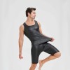 Men's Sexy Charming Matte Leather Vest Shiny Leather Sleeveless T-shirt Tight Fitting Costume N836