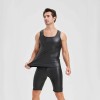 Men's Sexy Charming Matte Leather Vest Shiny Leather Sleeveless T-shirt Tight Fitting Costume N836