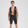 Sexy Shiny Men's Suit Vest Jackets Sporty and Casual Men's Leather Hooded Vests N837