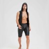 Sexy Shiny Men's Suit Vest Jackets Sporty and Casual Men's Leather Hooded Vests N837