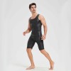 Men's Sexy Charming Matte Leather Vest Shiny Leather Sleeveless T-shirt Tight Fitting Costume N836