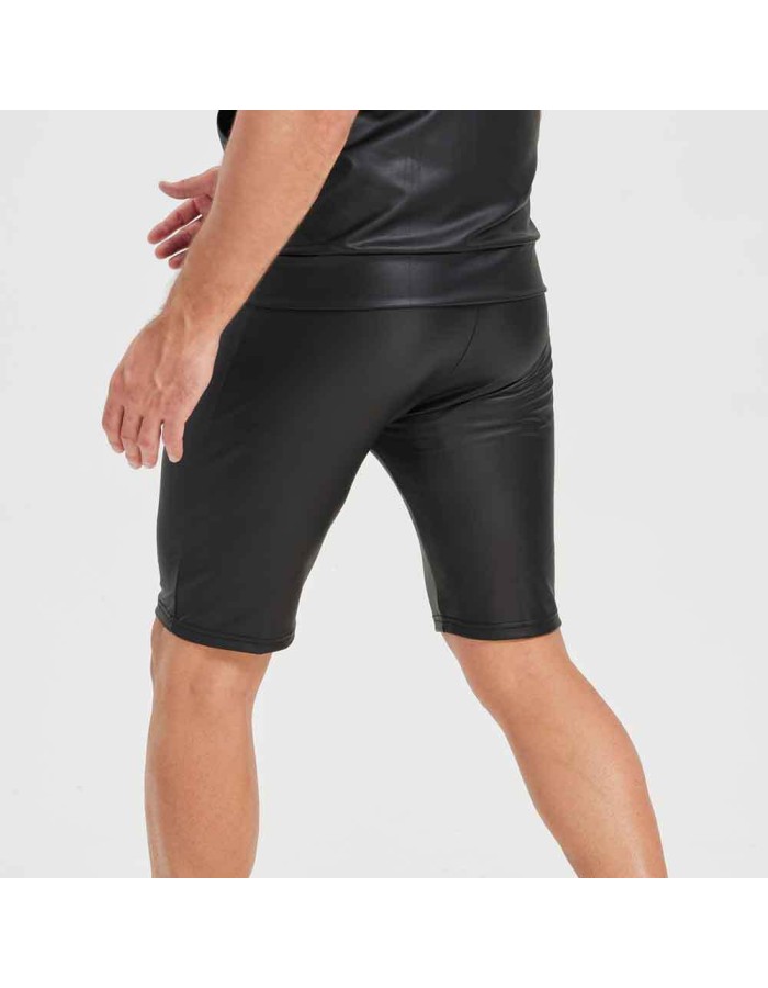 Sexy Shiny Men's Suit Vest Jackets Sporty and Casual Men's Leather Hooded Vests N837