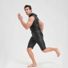 Sexy Shiny Men's Suit Vest Jackets Sporty and Casual Men's Leather Hooded Vests N837