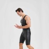 Men's Sexy Charming Matte Leather Vest Shiny Leather Sleeveless T-shirt Tight Fitting Costume N836