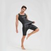 Men's Sexy Charming Matte Leather Vest Shiny Leather Sleeveless T-shirt Tight Fitting Costume N836