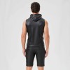 Sexy Shiny Men's Suit Vest Jackets Sporty and Casual Men's Leather Hooded Vests N837
