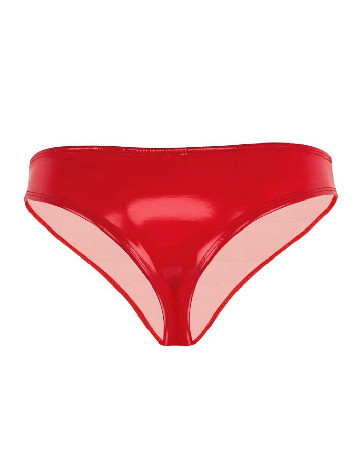 Latex Briefs Ammonia Low Waisted Sexy Narrow Crotch Shiny Patent Leather Briefs XX6507