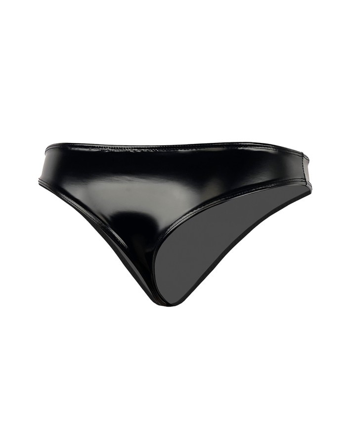 Latex Briefs Ammonia Low Waisted Sexy Narrow Crotch Shiny Patent Leather Briefs XX6507