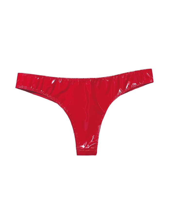 Latex Briefs Ammonia Low Waisted Sexy Narrow Crotch Shiny Patent Leather Briefs XX6507