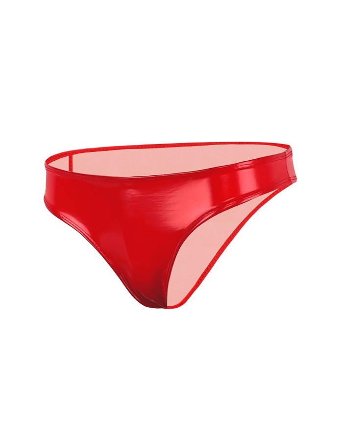 Latex Briefs Ammonia Low Waisted Sexy Narrow Crotch Shiny Patent Leather Briefs XX6507