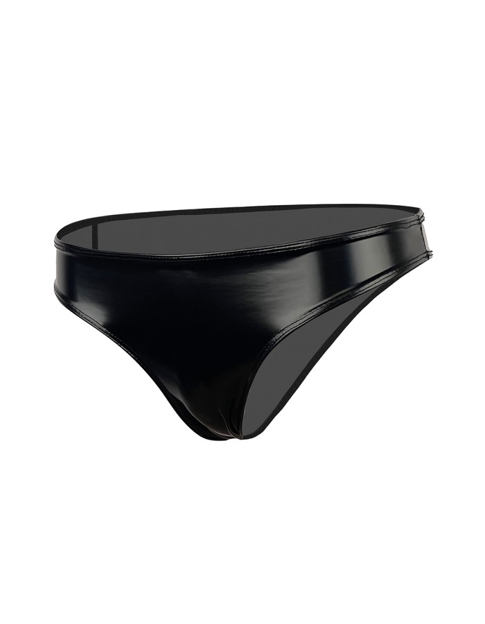 Latex Briefs Ammonia Low Waisted Sexy Narrow Crotch Shiny Patent Leather Briefs XX6507