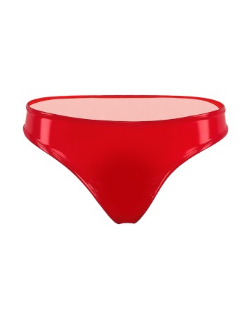 Latex Briefs Ammonia Low Waisted Sexy Narrow Crotch Shiny Patent Leather Briefs XX6507