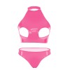 Women Leather Briefs High Gloss PVC Suit Latex Ammonia PU Sexy Bra Revealing Sex Bra Briefs XX6509
