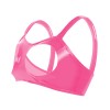 Sexy Revealing Sex Bras Briefs Suit Leather Two Piece PVC Latex Ammonia PU Bras Suit XX6510