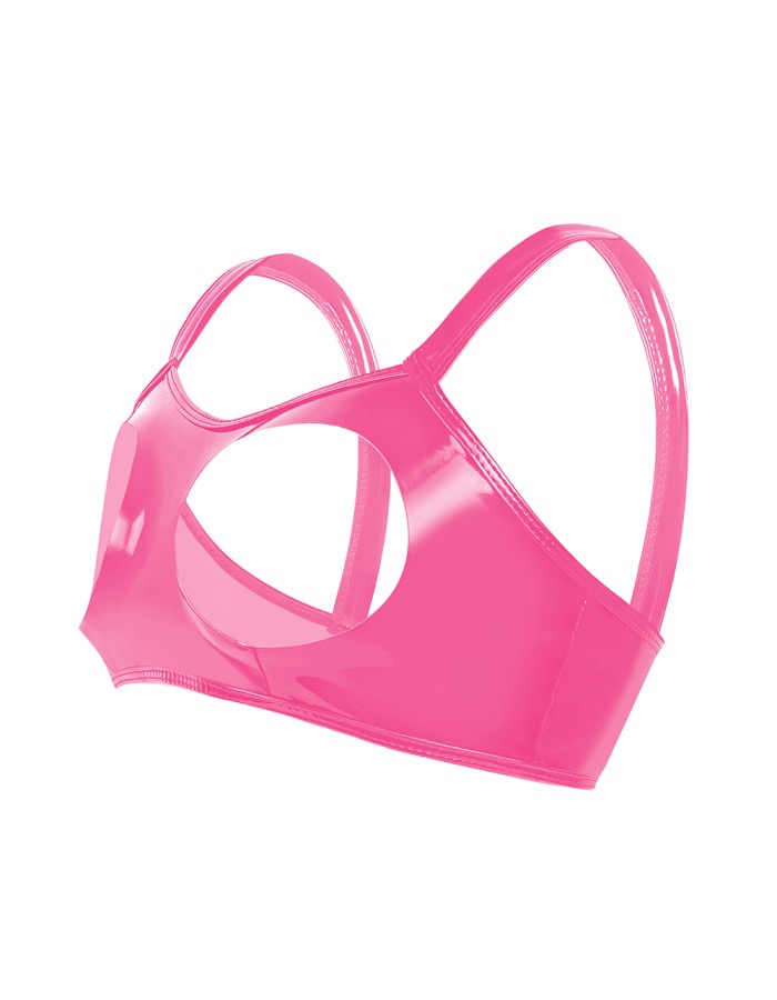 Sexy Revealing Sex Bras Briefs Suit Leather Two Piece PVC Latex Ammonia PU Bras Suit XX6510