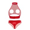 Women Leather Briefs High Gloss PVC Suit Latex Ammonia PU Sexy Bra Revealing Sex Bra Briefs XX6509