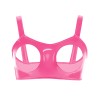 Sexy Revealing Sex Bras Briefs Suit Leather Two Piece PVC Latex Ammonia PU Bras Suit XX6510