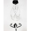 Three-point hollowed-out iron chain set of erotic underwear is alluring. The leather metal opening is free to take off BST58002