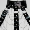 Adult sex lingerie metal chain necklaces breast revealing corsets women's uniforms seductive restraint sets BST58004