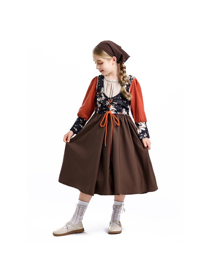 Medieval Retro Country Style Beer Suit Set For Boys and Girls Cosplay Western Cowboys YM0946