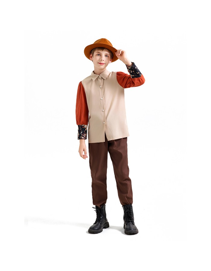 Medieval Retro Country Style Beer Suit Set For Boys and Girls Cosplay Western Cowboys YM0946