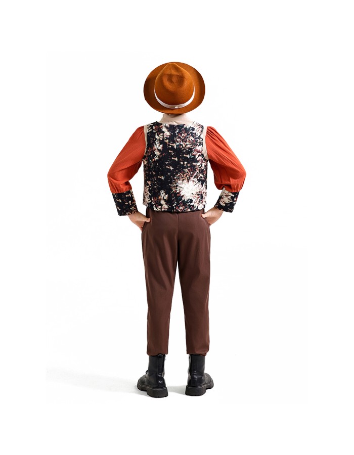 Medieval Retro Country Style Beer Suit Set For Boys and Girls Cosplay Western Cowboys YM0946