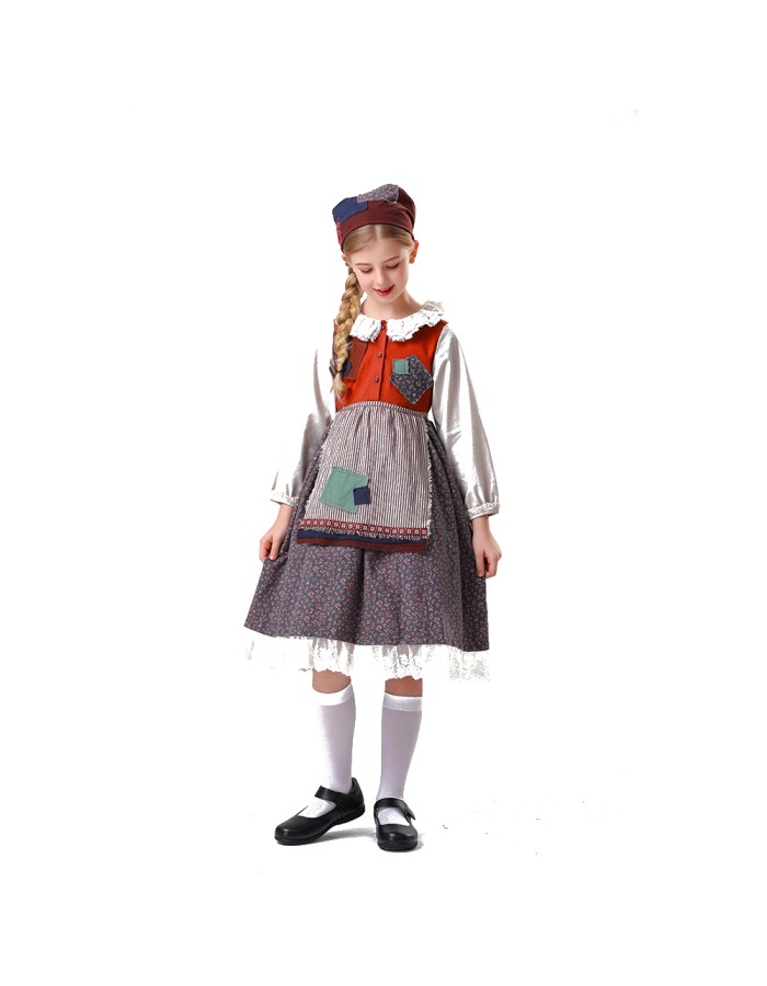 Children's Day Manor Costume Girl Garden Farm Maid Costumes Maid Dresses YM5841