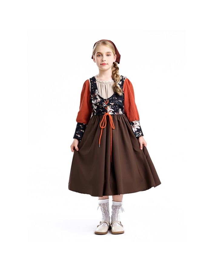 Medieval Retro Country Style Beer Suit Set For Boys and Girls Cosplay Western Cowboys YM0946