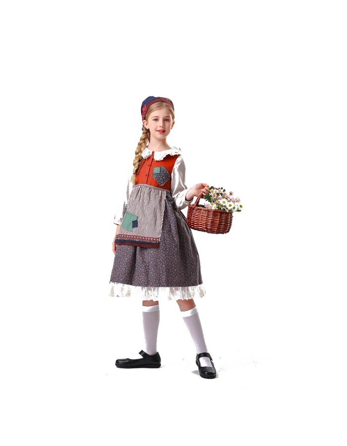 Children's Day Manor Costume Girl Garden Farm Maid Costumes Maid Dresses YM5841