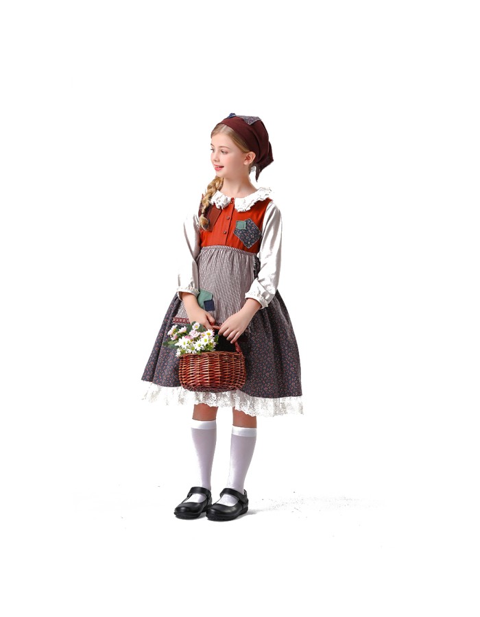Children's Day Manor Costume Girl Garden Farm Maid Costumes Maid Dresses YM5841