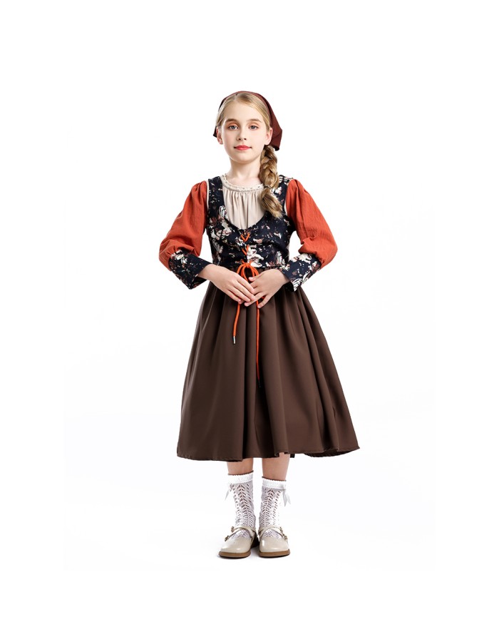 Medieval Retro Country Style Beer Suit Set For Boys and Girls Cosplay Western Cowboys YM0946