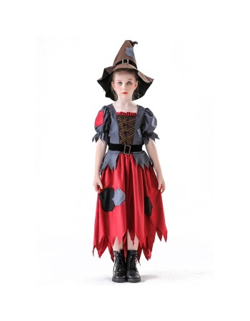 Halloween Children's Costume Carnival Party Little Witch and Girl Cosplay Witch Costume YM8783