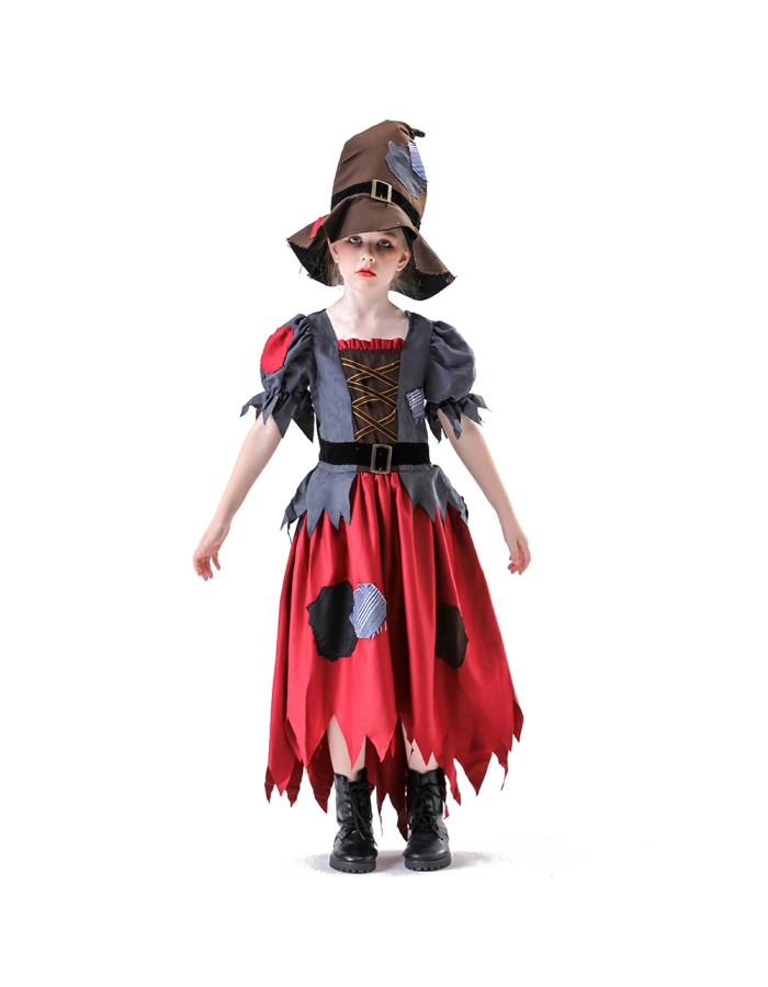 Halloween Children's Costume Carnival Party Little Witch and Girl Cosplay Witch Costume YM8783