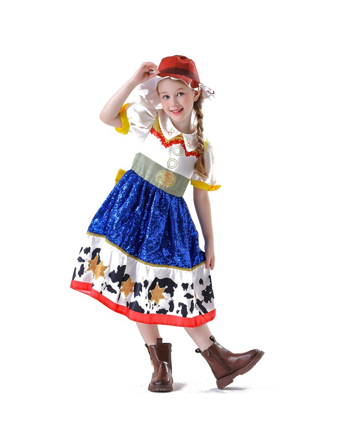 New Children's Evening Dress Film Princess Cosplay Stage Performance Girl Cute Princess YM8782