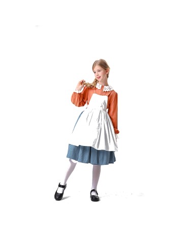 Halloween Children's Role Playing Maid Costume Rural Life Cosplay Children's Girl Maid Costume YM5842