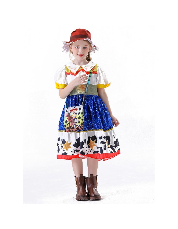New Children's Evening Dress Film Princess Cosplay Stage Performance Girl Cute Princess YM8782