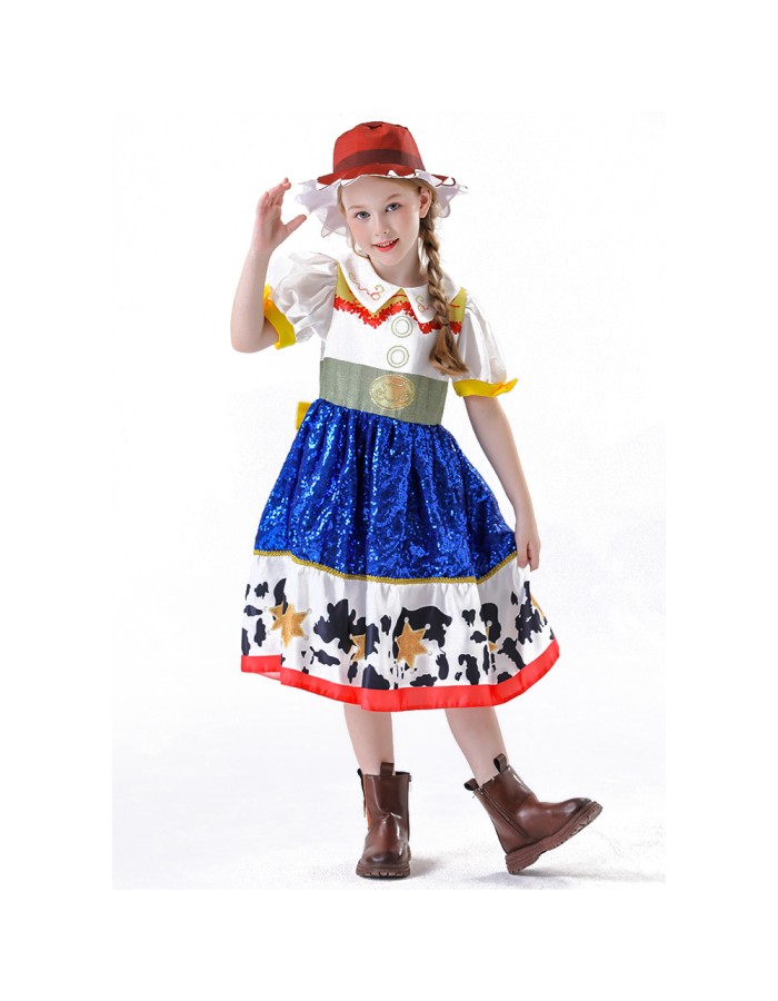 New Children's Evening Dress Film Princess Cosplay Stage Performance Girl Cute Princess YM8782