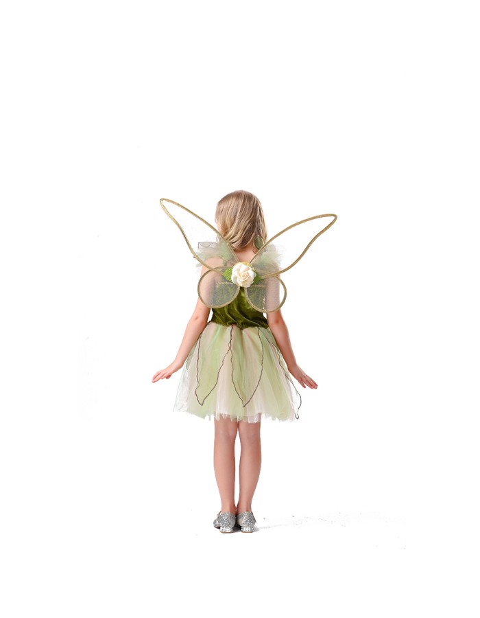 On Children's Day, Girl in a Princess Puffy Dress Performed a Forest Flower Fairy Dress With Wings YM8785