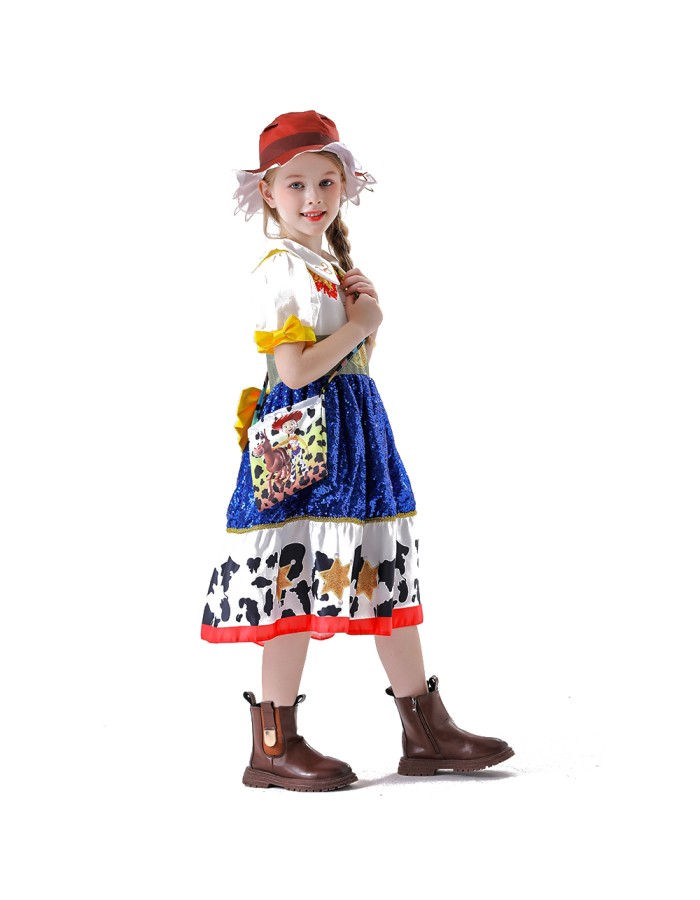 New Children's Evening Dress Film Princess Cosplay Stage Performance Girl Cute Princess YM8782