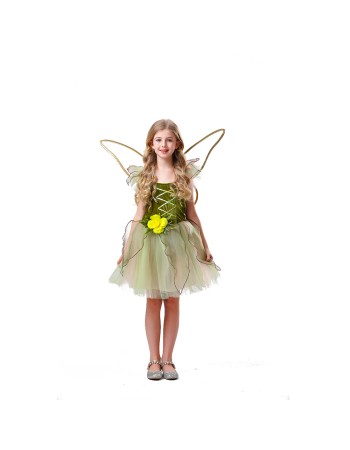 On Children's Day, Girl in a Princess Puffy Dress Performed a Forest Flower Fairy Dress With Wings YM8785