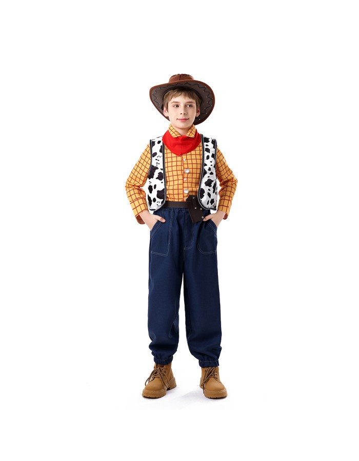 Halloween Toy Story Cosplay Trish Woody Dress Set Children's Role-playing Costume YM8787