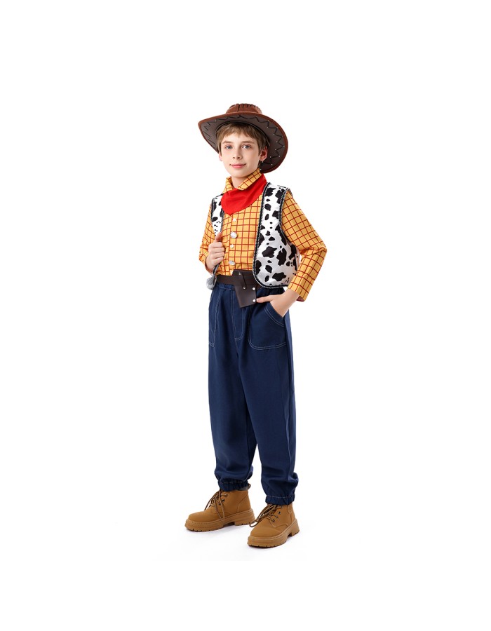 Halloween Toy Story Cosplay Trish Woody Dress Set Children's Role-playing Costume YM8787