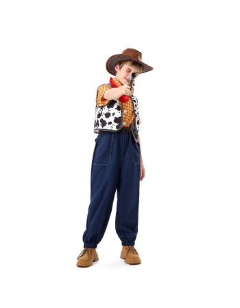Halloween Toy Story Cosplay Trish Woody Dress Set Children's Role-playing Costume YM8787