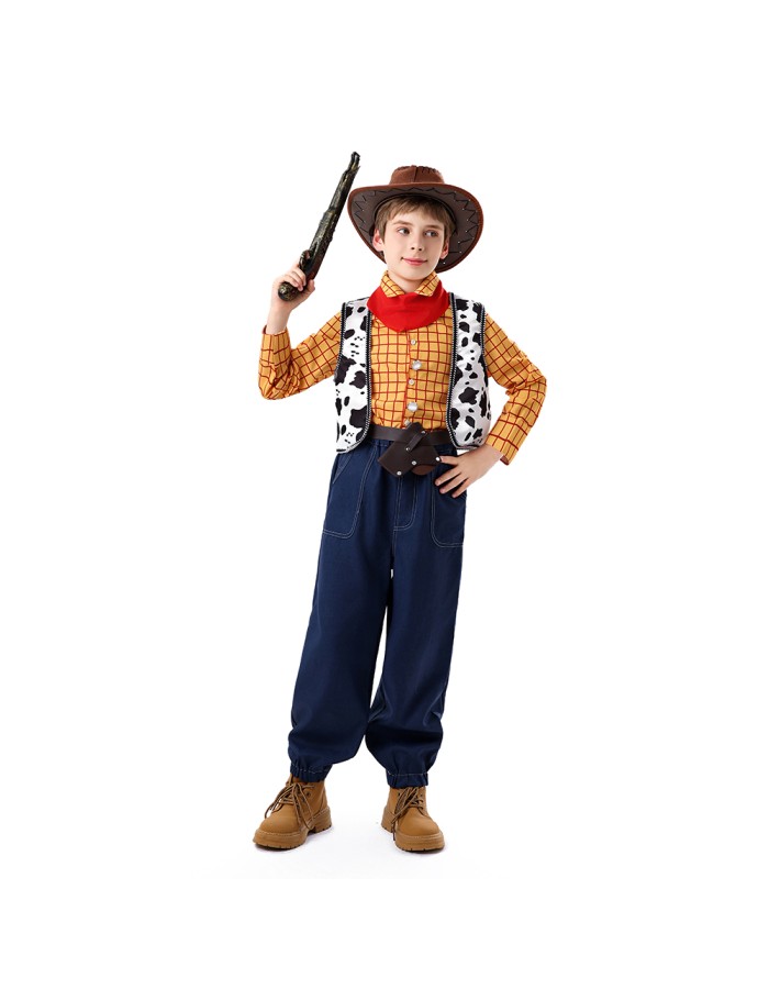 Halloween Toy Story Cosplay Trish Woody Dress Set Children's Role-playing Costume YM8787