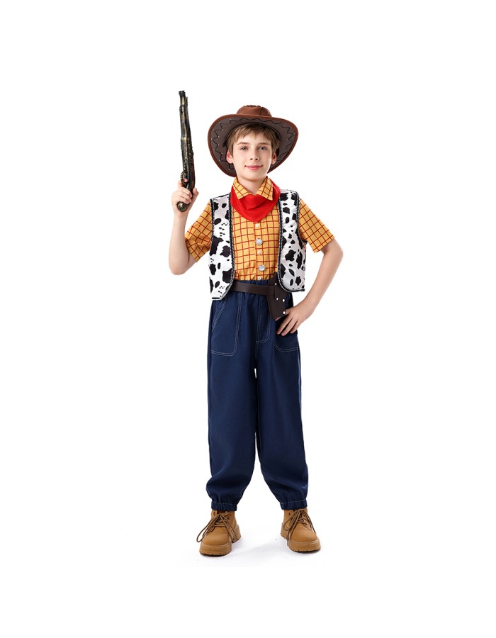 Halloween Toy Story Cosplay Trish Woody Dress Set Children's Role-playing Costume YM8787