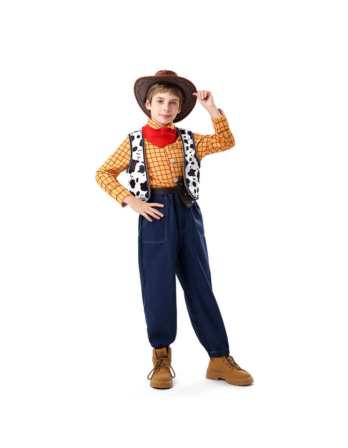 Halloween Toy Story Cosplay Trish Woody Dress Set Children's Role-playing Costume YM8787