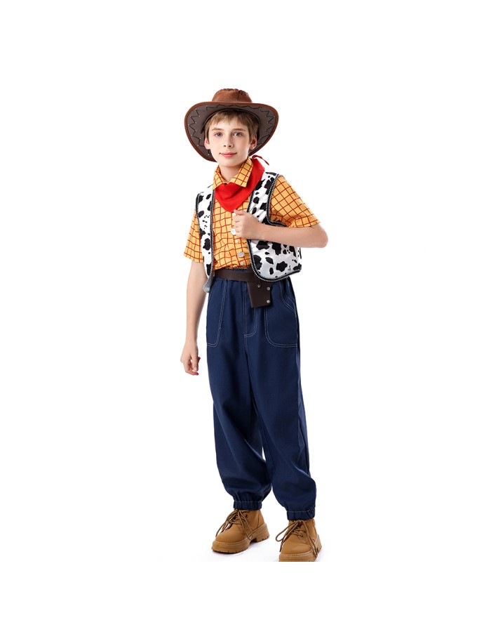 Halloween Toy Story Cosplay Trish Woody Dress Set Children's Role-playing Costume YM8787